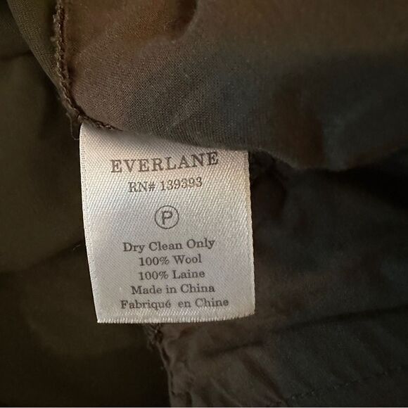 Everlane Italian Go Weave Easy Pant Wool Pull On Ankle Pants - Picture 3 of 5